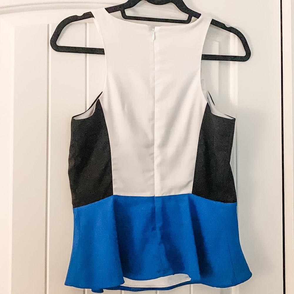 Express ColorBlock Tank Peplum Top - Picture 2 of 3